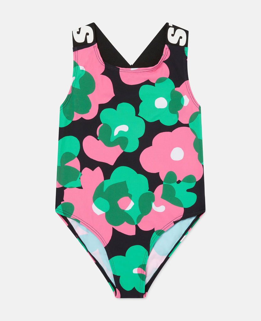 Floral Print SMC Sport Swimsuit