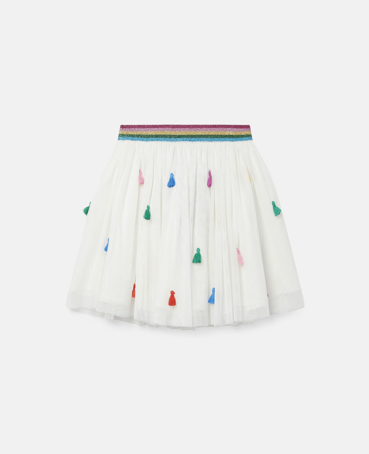 Tassels Embroidered SMC Tulle Skirt