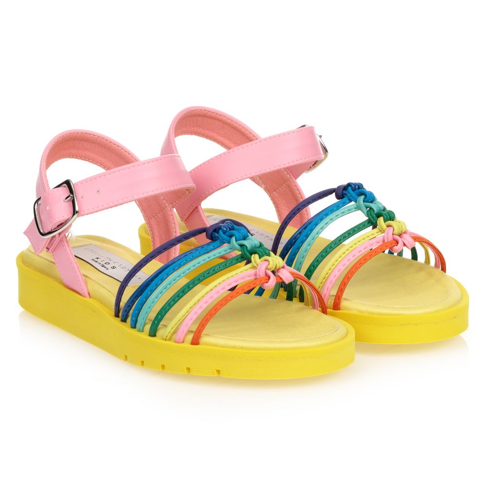 Multicolor Knotted SMC Sandals